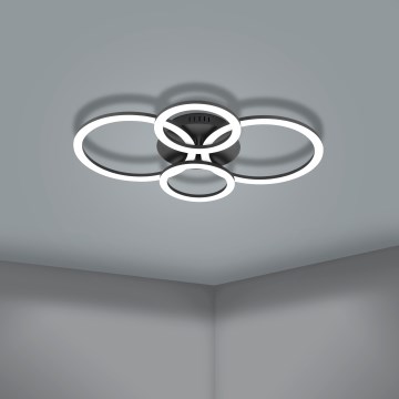 Eglo 31769 - LED Prigušiva plafonjera PARRAPOS-Z LED/41W/230V 3000-6500K crno