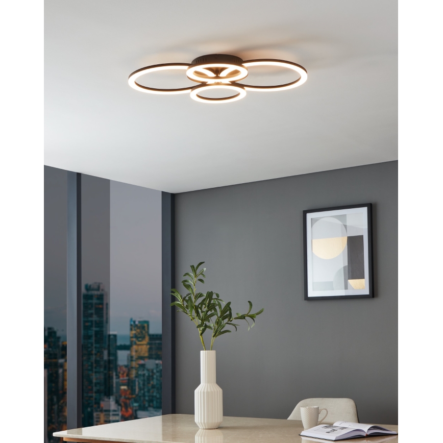 Eglo 31769 - LED Prigušiva plafonjera PARRAPOS-Z LED/41W/230V 3000-6500K crno