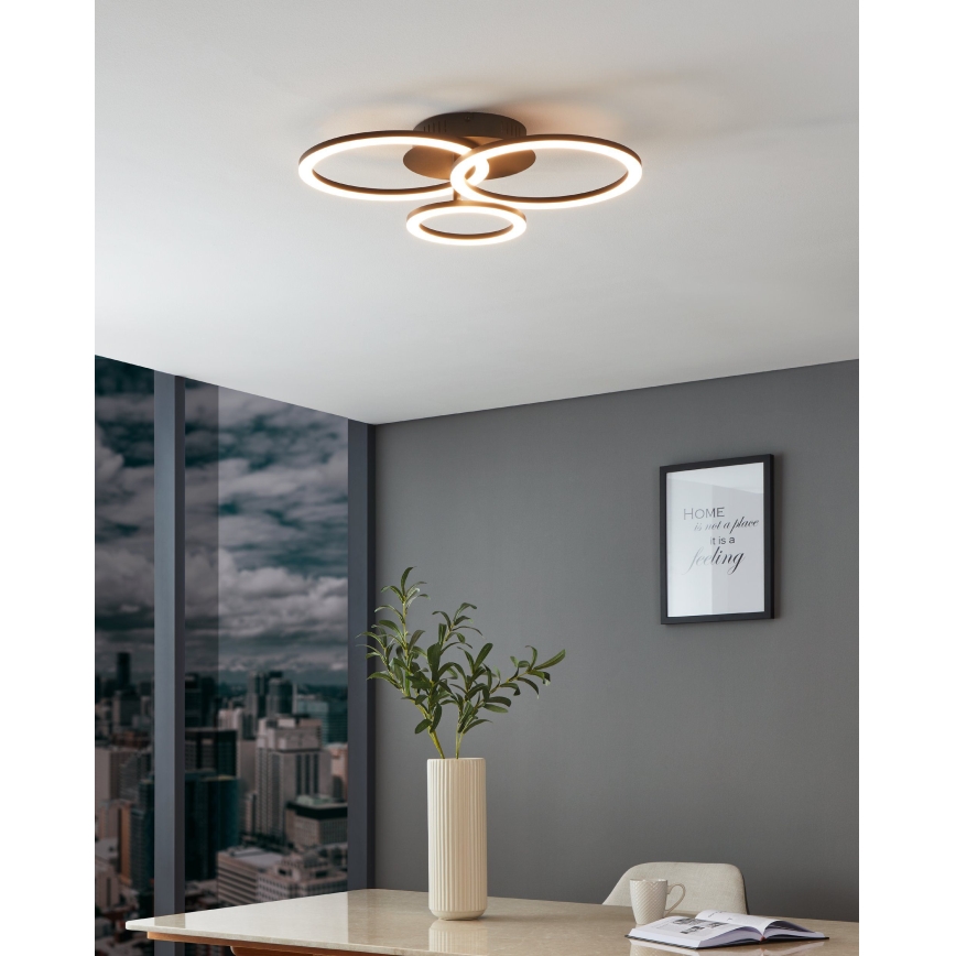 Eglo 31771 - LED Prigušiva plafonjera PARRAPOS-Z LED/33W/230V 3000-6500K crno