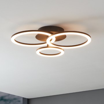 Eglo 31771 - LED prigušiva stropna svetiljka PARRAPOS-Z LED/33W/230V 3000-6500K crna