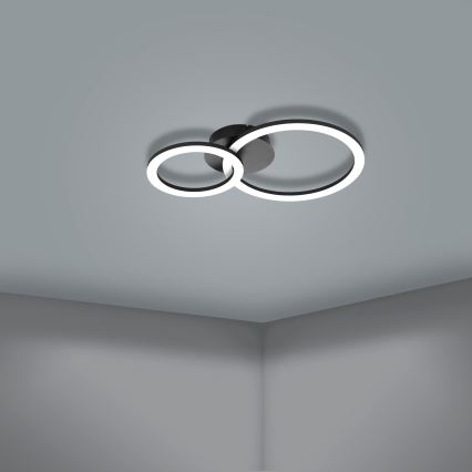 Eglo 31772 - LED Prigušiva plafonjera PARRAPOS-Z LED/15W/230V 3000-6500K crno