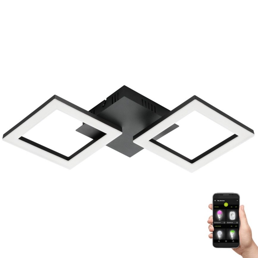 Eglo 31773 - LED Prigušiva plafonjera PARANDAY-Z LED/15,5W/230V 3000-6500K crno