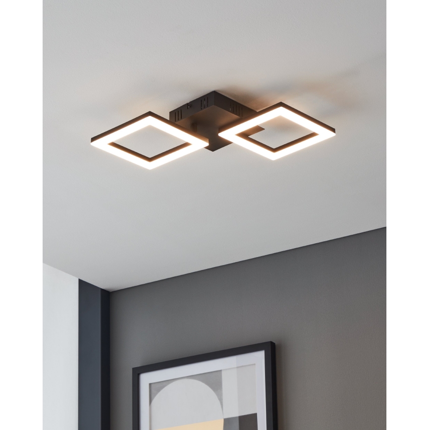 Eglo 31773 - LED Prigušiva plafonjera PARANDAY-Z LED/15,5W/230V 3000-6500K crno