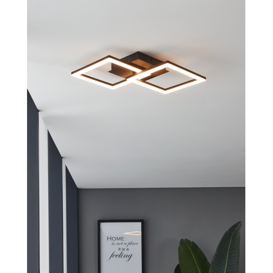 Eglo 31774 - LED Prigušiva plafonjera PARANDAY-Z LED/21,5W/230V 3000-6500K crno