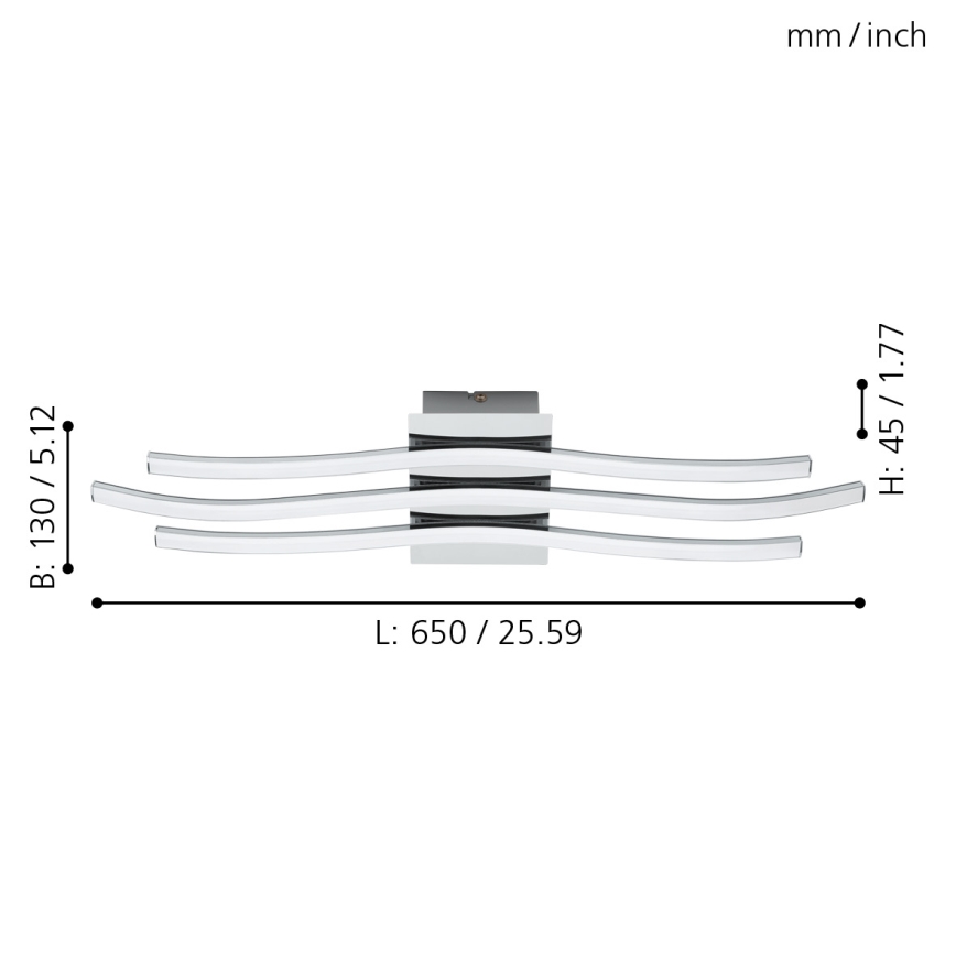 Eglo - LED plafonjera LED/26W/230V