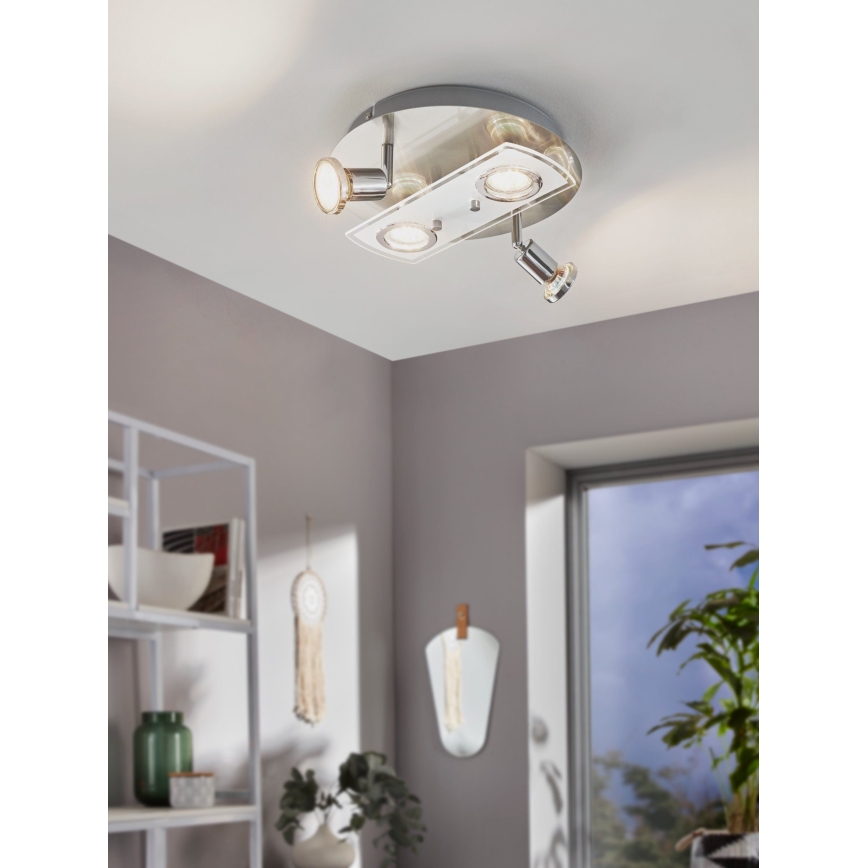 Eglo 32001 - LED Plafonjera PAWEDO 1 4xGU10-LED/3W/230V