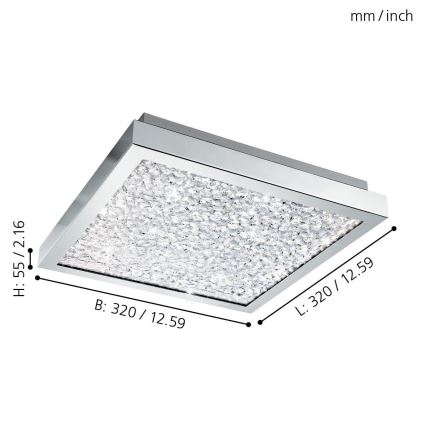 Eglo - LED Plafonjera LED/16W/230V
