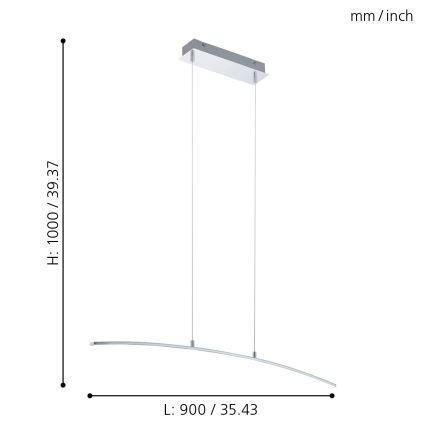 Eglo - LED Luster LED/14W/230V