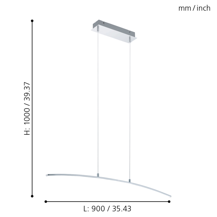 Eglo - LED Luster LED/14W/230V