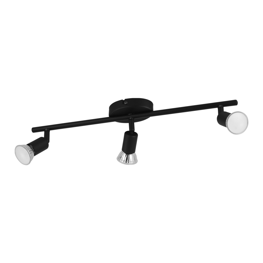 Eglo - LED Reflektorska lampa 3xGU10/2,8W/230V 3000K crno