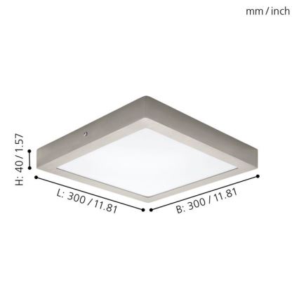 Eglo 32446 - LED plafonjera FUEVA 1 LED/24W/230V