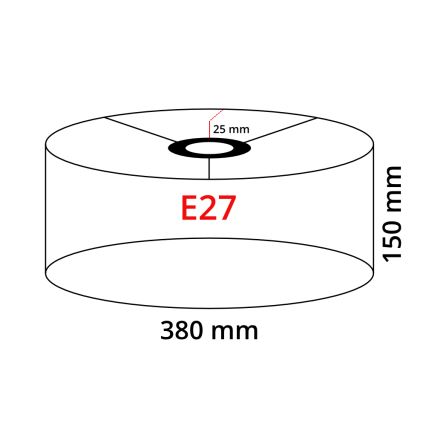 Eglo 32471 - Zamenski abažur za lampu TUNJA E27 pr. 38 cm bela
