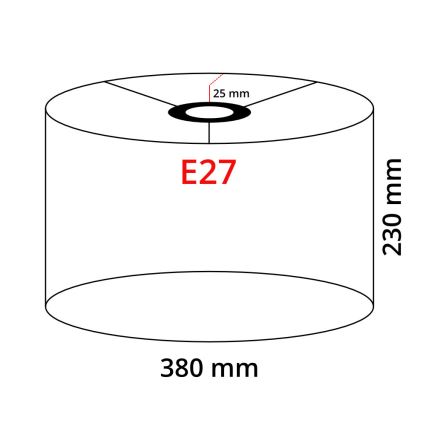Eglo 32482 - Zamenski abažur za lampu TUNJA E27 pr. 38 cm bela