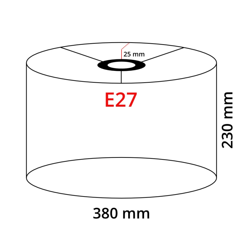 Eglo 32482 - Zamenski abažur za lampu TUNJA E27 pr. 38 cm bela