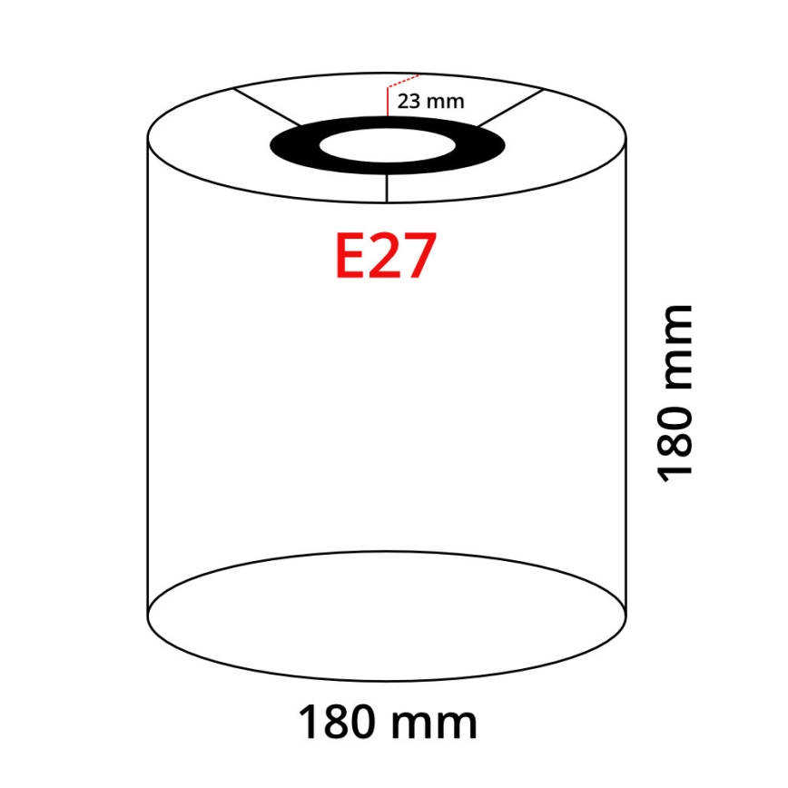Eglo 32496 - Zamenski abažur za lampu TUNJA E27 pr. 18 cm braon