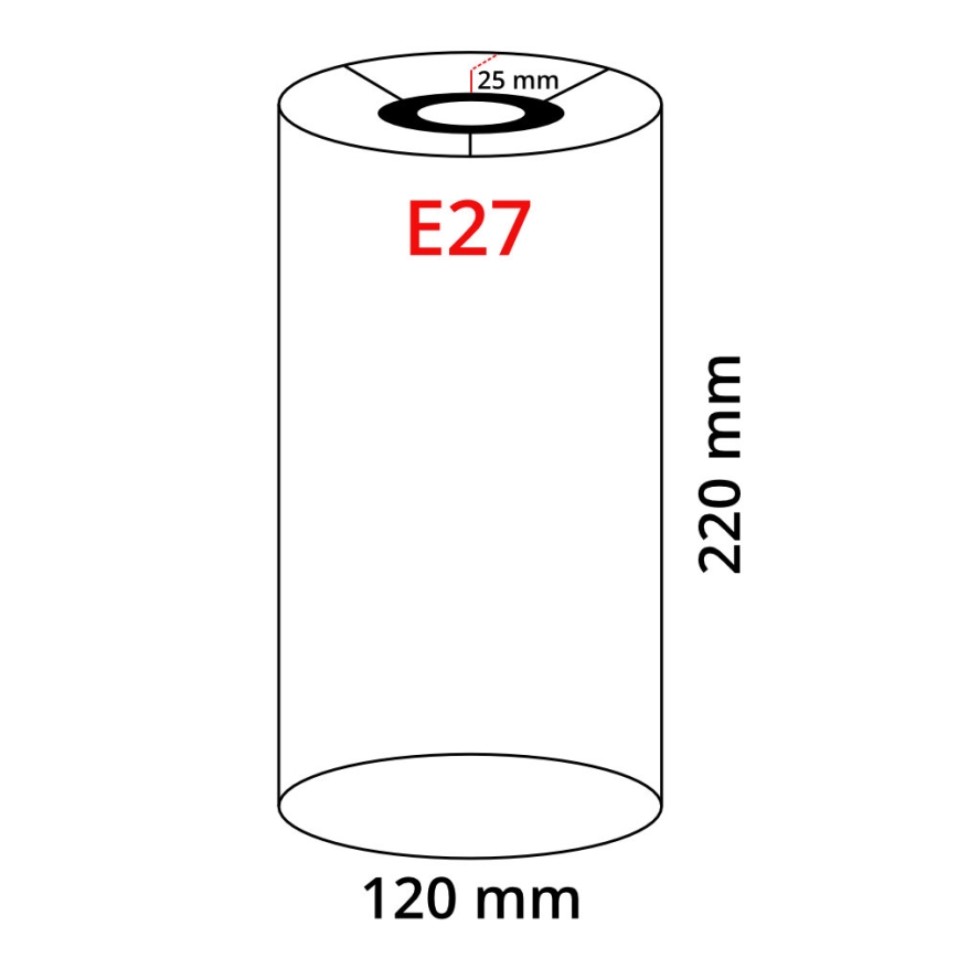 Eglo 32498 - Zamenski abažur za lampu TUNJA E27 pr. 12 cm bela