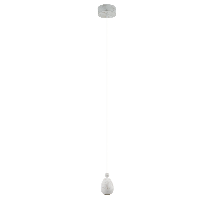 Eglo 32544 - Luster na sajli YORTH 1xE27/60W/230V bela
