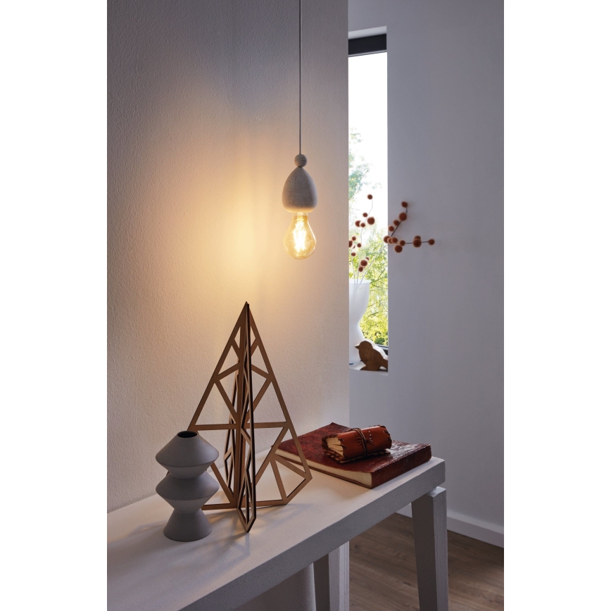 Eglo 32544 - Luster na sajli YORTH 1xE27/60W/230V bela