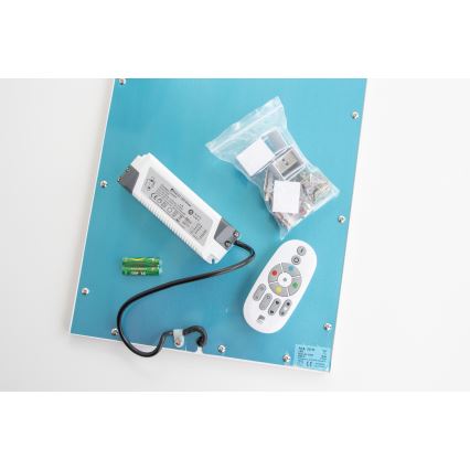 Eglo 32734 - LED RGBW prigušiva površinski montirana 2u1 SALOBRENA-C LED/34W/230V bela + daljinski upravljač