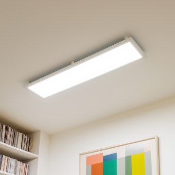 Eglo 32734 - LED RGBW prigušiva površinski montirana 2u1 SALOBRENA-C LED/34W/230V bela + daljinski upravljač