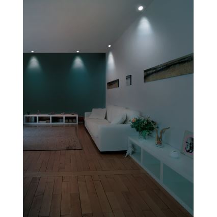 Eglo - LED RGB prigušiva ugradna plafonska svetiljka FUEVA-C LED/5,4W/230V prečnik 12 cm