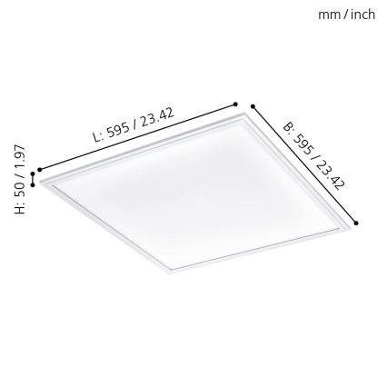 Eglo - LED Plafonjera LED/40W/230V