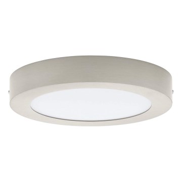 Eglo 32816 - LED prigušiva stropna svetiljka FUEVA LED/17W/230V 3000-6500K prečnik 22,5 cm mat hrom + daljinski upravljač