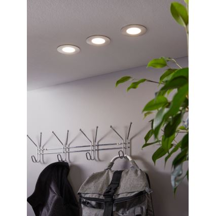 Eglo - Set 3x LED RGB Prigušiva ugradbena lampa FUEVA-C 1xLED/3W/230V
