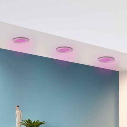 Eglo - Set 3x LED RGB Prigušiva ugradbena lampa FUEVA-C 1xLED/3W/230V