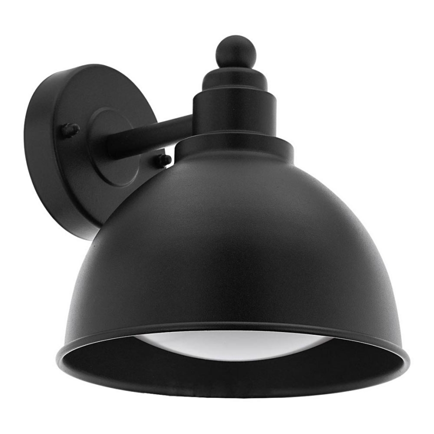 Eglo 33143 - Spoljašnja zidna lampa AIROLA 1xE27/40W/230V IP44 crno