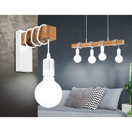 Eglo - Luster na sajli TOWNSHEND 4xE27/60W/230V
