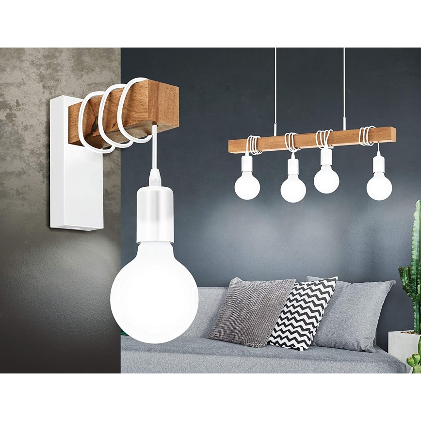 Eglo - Luster na sajli TOWNSHEND 4xE27/60W/230V