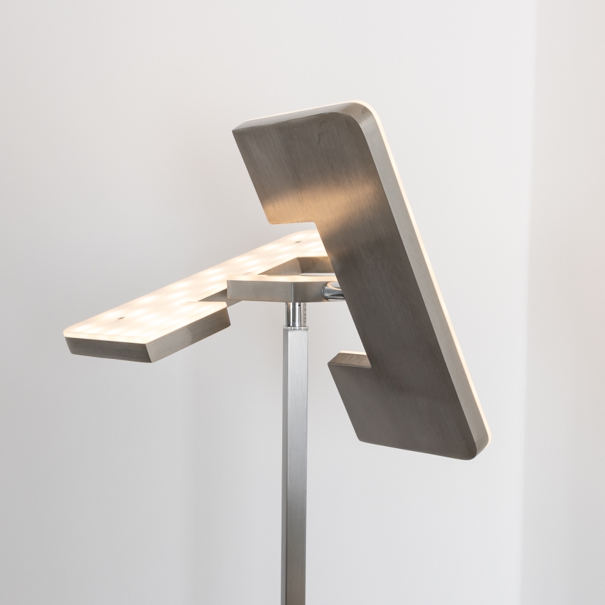Eglo 33182 - LED Prigušiva podna lampa SOLANO 1xLED/26W/230V +1xLED/3,2W 3000K mat krom
