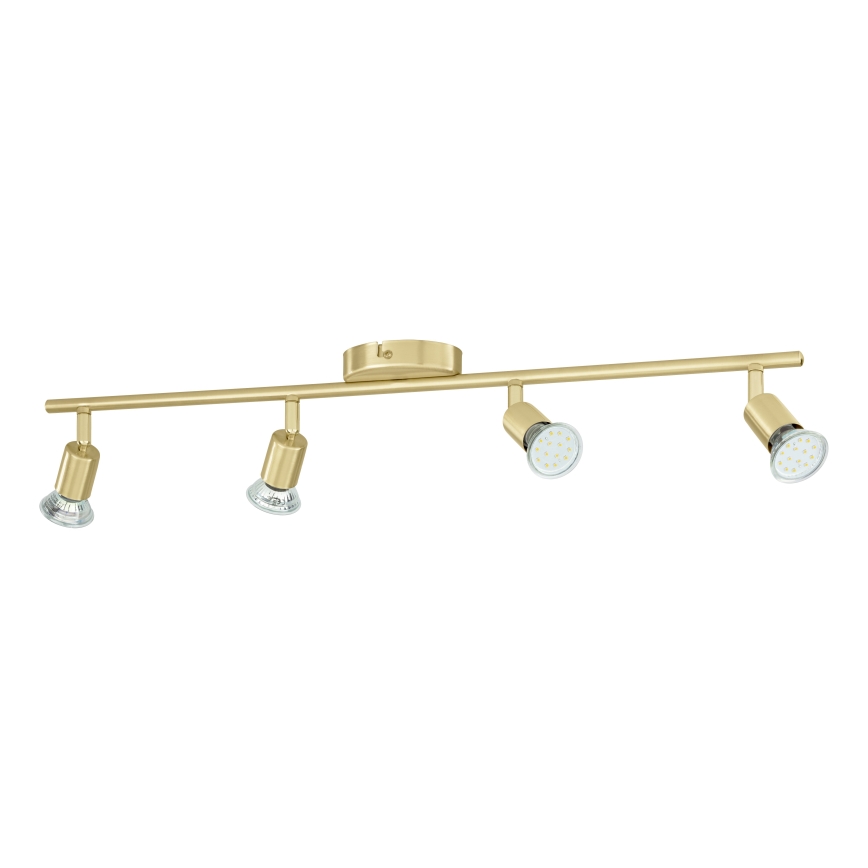Eglo - LED Reflektorska lampa 4xGU10/2,8W/230V 3000K zlatna