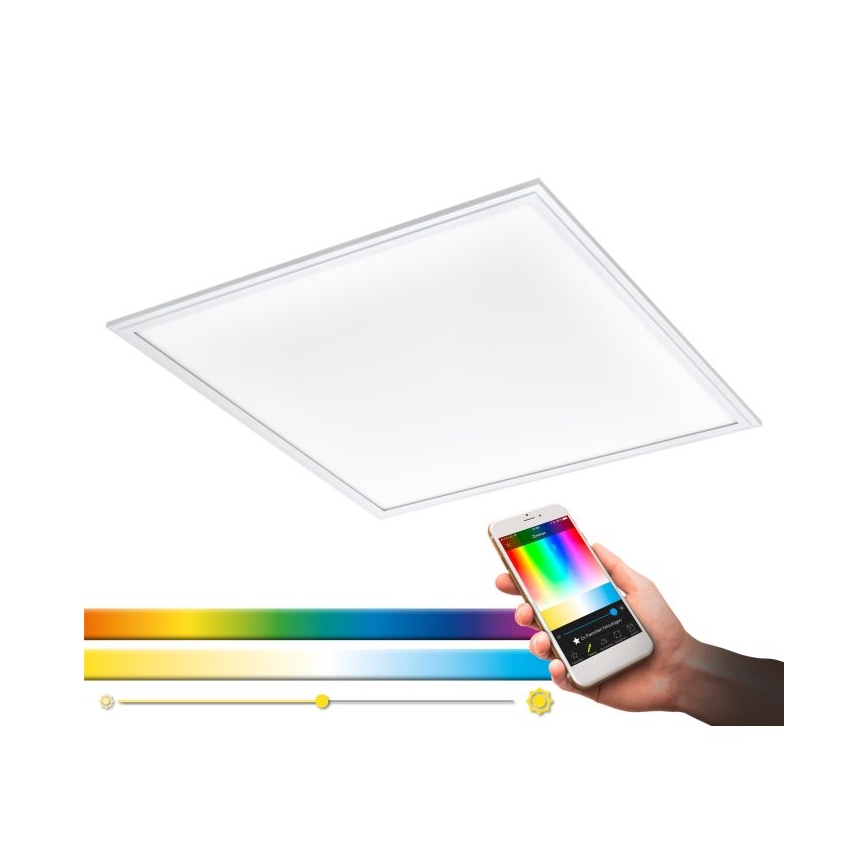 Eglo 33204 - LED RGBW Prigušivo svetlo SALOBRENA-C LED/34W/230V 2700-6500K + Daljinski upravljač