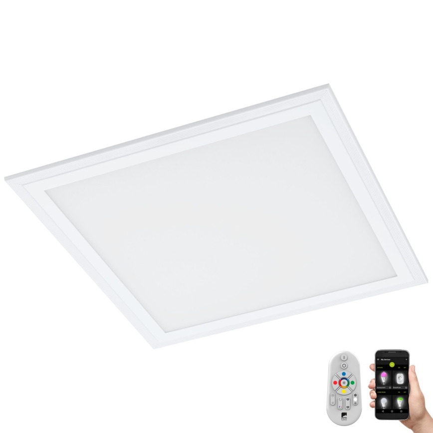 Eglo 33206 - LED RGBW Prigušiva plafonjera SALOBRENA-C LED/16W/230V + Daljinski upravljač