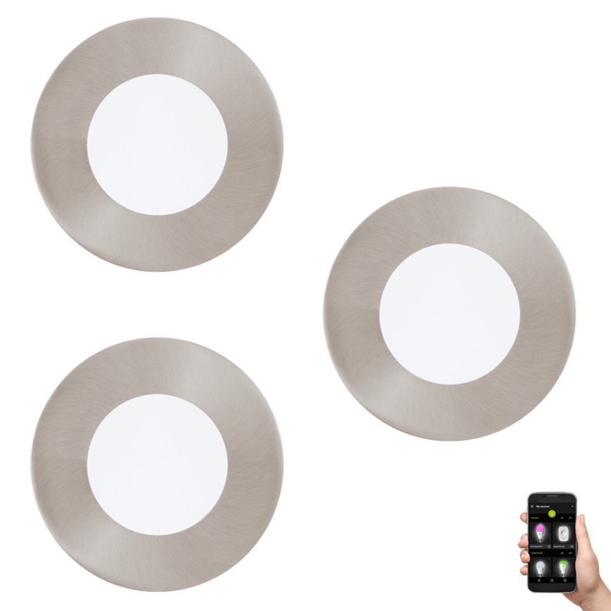 Eglo 33216 - Set 3x LED RGBW Prigušiva ugradbena lampa FUEVA-C LED/3W/230V