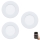 Eglo 33217 - SET 3x LED RGBW prigušiva ugradno stropno svetlo FUEVA LED/3W/230V prečnik 8,5 cm