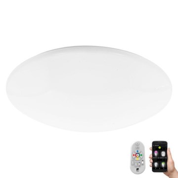 Eglo 33221 - LED RGBW Prigušiva plafonjera TOTARI LED/34W/230V + Daljinski upravljač