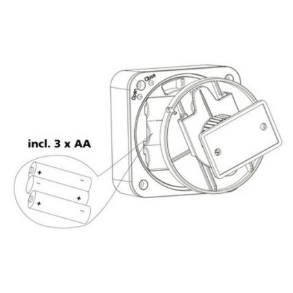 Eglo 33236 - Spoljašnji senzor pokreta CONNECT SENSOR 3xAA 12 m bela IP44