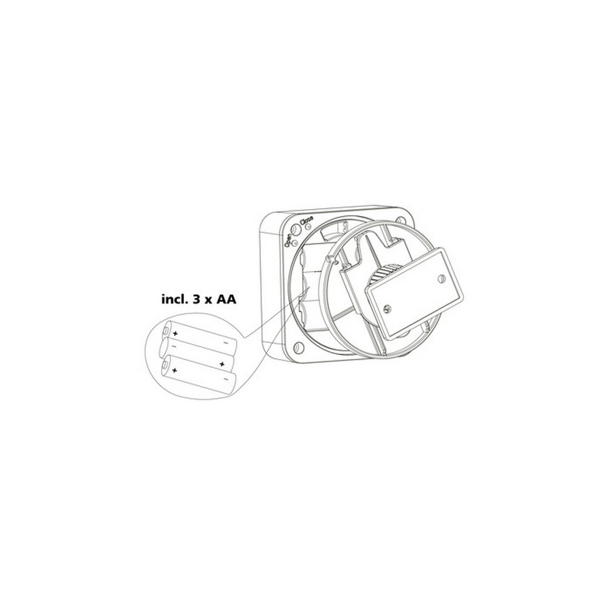 Eglo 33236 - Spoljašnji senzor pokreta CONNECT SENSOR 3xAA 12 m bela IP44