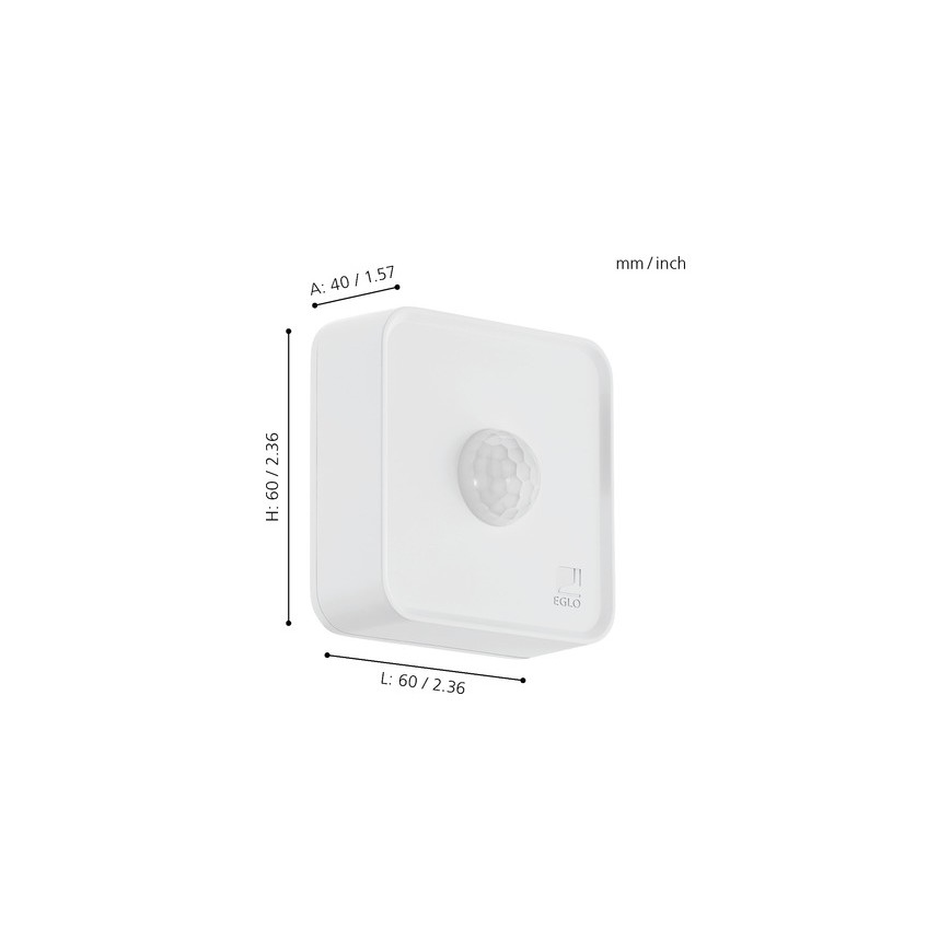 Eglo 33236 - Spoljašnji senzor pokreta CONNECT SENSOR 3xAA 12 m bela IP44