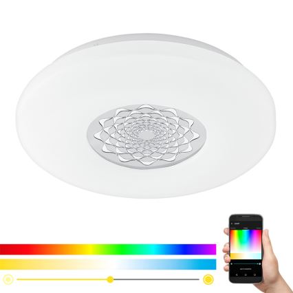 Eglo 33248 - LED RGBW prigušiva plafonska svetiljka CAPASSO-C LED/17W/230V 2700-6500K Ø 34 cm