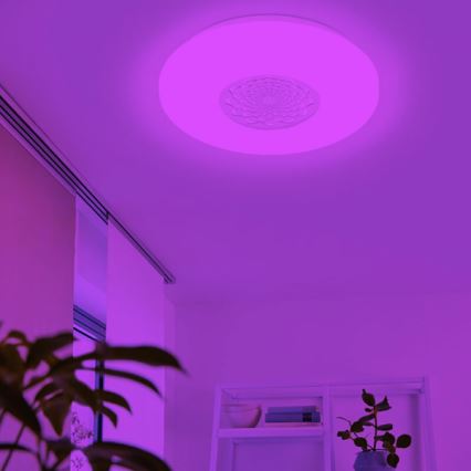 Eglo 33248 - LED RGBW prigušiva plafonska svetiljka CAPASSO-C LED/17W/230V 2700-6500K Ø 34 cm