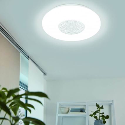 Eglo 33248 - LED RGBW prigušiva plafonska svetiljka CAPASSO-C LED/17W/230V 2700-6500K Ø 34 cm