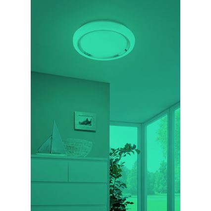 Eglo 33254 - LED RGBW prigušiva plafonska svetiljka CAPASSO-C LED/17W/230V 2700-6500K prečnik 34 cm