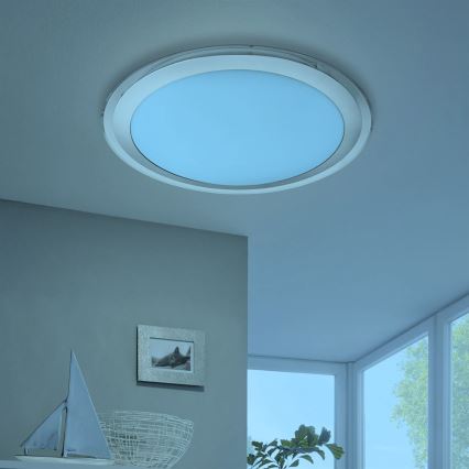 Eglo 33255 - LED RGBW prigušiva stropna svetiljka COMPETA-C LED/17W/230V 2700-6500K prečnik 43 cm