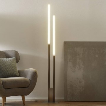 Eglo 33323 - LED RGBW Prigušiva podna lampa FRAIOLI-C 2xLED/17W/230V 2700-6500K mat krom