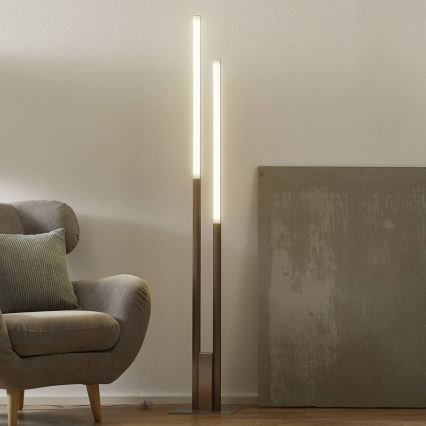 Eglo 33323 - LED RGBW Prigušiva podna lampa FRAIOLI-C 2xLED/17W/230V 2700-6500K mat krom