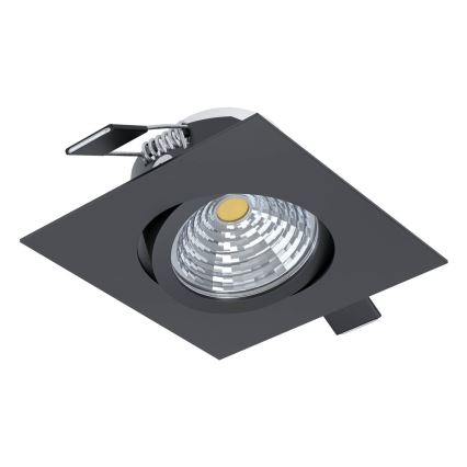 Eglo - LED Prigušivo ugradbeno svetlo LED/6W/230V crno